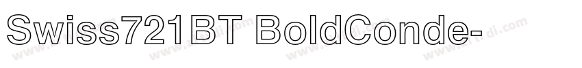 Swiss721BT BoldConde字体转换